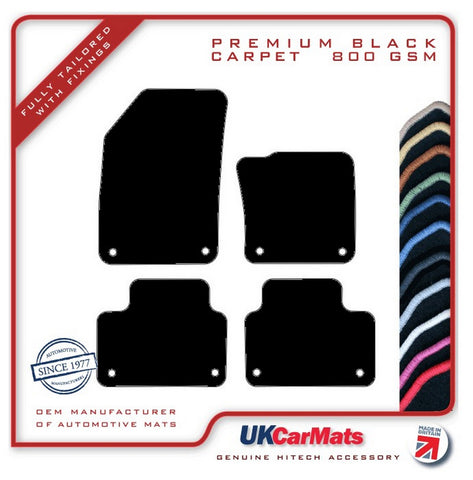 Volvo V60 Automatic 2018 onwards Black Premium Carpet Tailored Car Mats HITECH