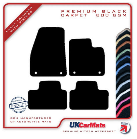 Volvo XC40 Manual 2018 onwards Black Premium Carpet Tailored Car Mats HITECH