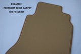 Ford S-Max (Oval Fixings) 2006-2011 Beige Premium Carpet Tailored Car Mats HITECH