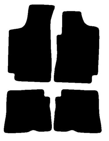 Renault 19 1989-1995 Black Premium Carpet Tailored Car Mats NV HITECH