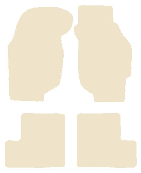 Rover 200/400 + Coupe 1990-1995 Beige Luxury Velour Tailored Car Mats NV HITECH