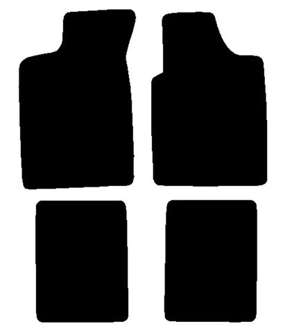 Renault Clio I 1991-1998 Black Luxury Velour Tailored Car Mats NV HITECH