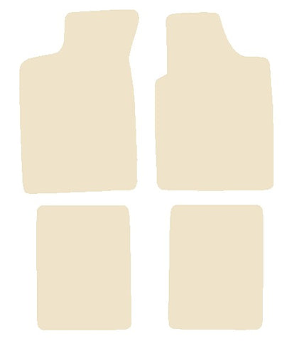 Renault Clio I 1991-1998 Beige Luxury Velour Tailored Car Mats NV HITECH