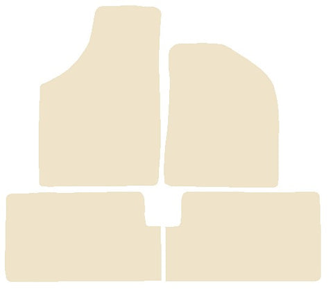 Renault Fuego 1986-1986 Beige Luxury Velour Tailored Car Mats NV HITECH
