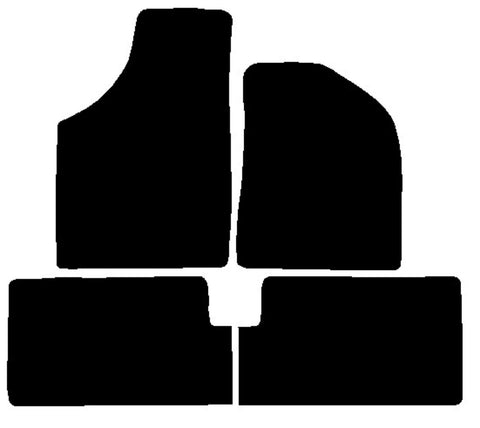 Renault Fuego 1986-1986 Black Premium Carpet Tailored Car Mats NV HITECH