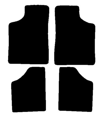 Renault 9 & 11 1982-1989 Black Luxury Velour Tailored Car Mats NV HITECH