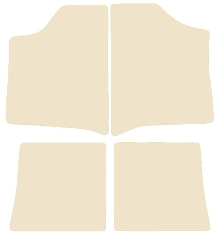Renault 30 1985-1985 Beige Luxury Velour Tailored Car Mats NV HITECH