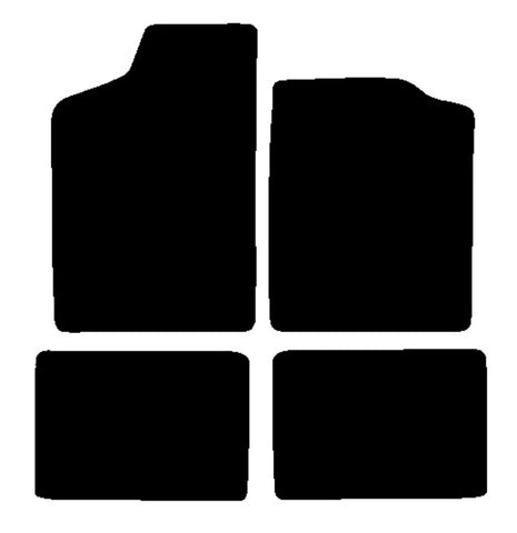 Renault 5 1985-1995 Black Luxury Velour Tailored Car Mats NV HITECH