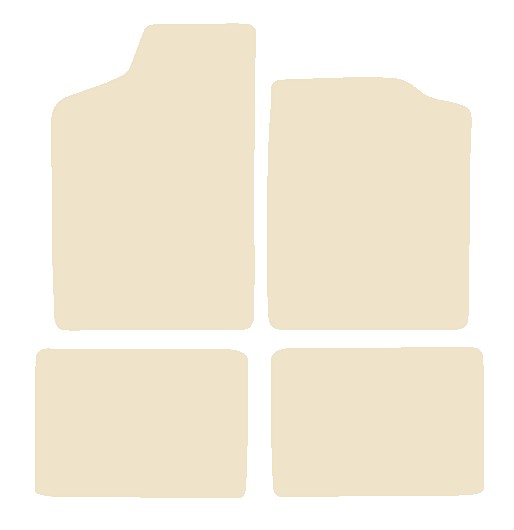 Renault 5 1985-1995 Beige Luxury Velour Tailored Car Mats NV HITECH