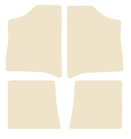 Renault 20 1985-1985 Beige Luxury Velour Tailored Car Mats NV HITECH