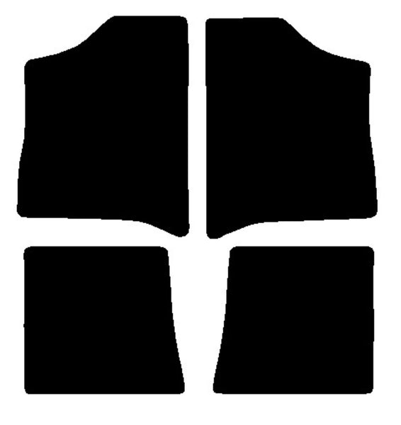 Renault 20 1985-1985 Black Premium Carpet Tailored Car Mats NV HITECH