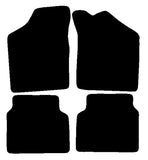 Rover Metro/ 114 1983-1996 Black Luxury Velour Tailored Car Mats NV HITECH