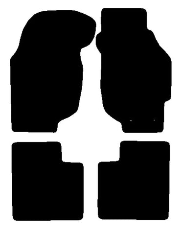 Rover 213 1984-1990 Black Premium Carpet Tailored Car Mats NV HITECH