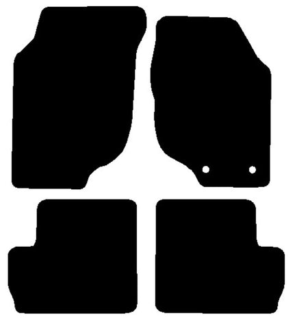 Rover 200 / 25 1995-2003 Black Premium Carpet Tailored Car Mats NV HITECH