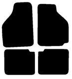 Rover Montego Saloon 1984-1991 Black Premium Carpet Tailored Car Mats NV HITECH