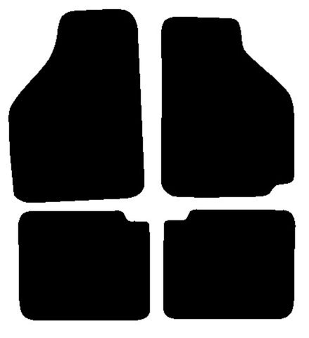 Rover Montego Saloon 1984-1991 Black Premium Carpet Tailored Car Mats NV HITECH