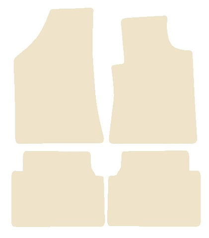 Renault Safrane 1993-2000 Beige Luxury Velour Tailored Car Mats NV HITECH