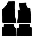 Renault Safrane 1993-2000 Black Luxury Velour Tailored Car Mats NV HITECH