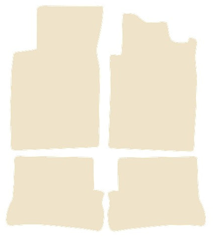 Renault Megane I Cabrio & Coupe 1996-2002 Beige Luxury Velour Tailored Car Mats NV HITECH