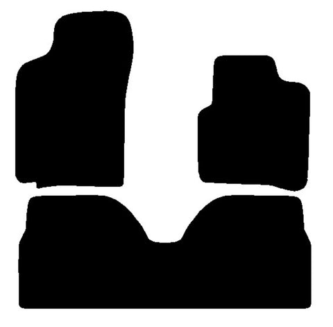 Renault Scenic 1996-2003 Black Premium Carpet Tailored Car Mats NV HITECH