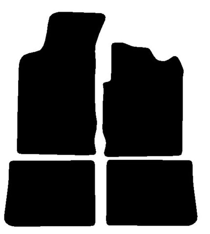 Renault Clio II 1998-2001 Black Luxury Velour Tailored Car Mats NV HITECH