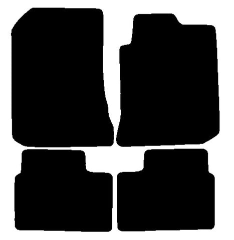 Rover 75 1999-2004 Black Luxury Velour Tailored Car Mats NV HITECH