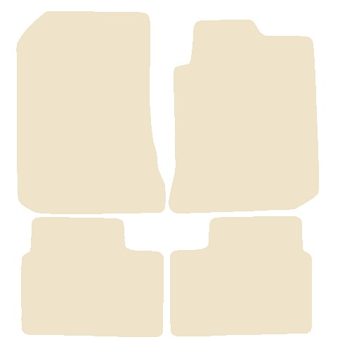 Rover 75 1999-2004 Beige Luxury Velour Tailored Car Mats NV HITECH