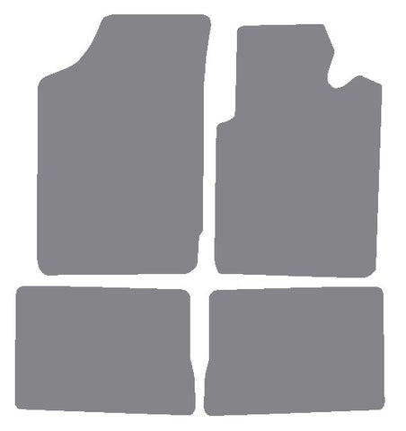 Renault Clio II (Facelift) 2001-2005 Grey Premium Carpet Tailored Car Mats NV HITECH