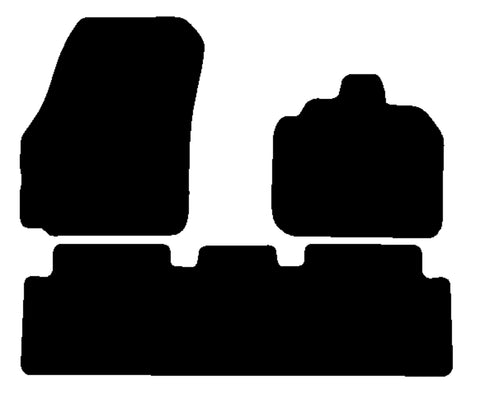 Renault Scenic 2003-2009 Black Luxury Velour Tailored Car Mats NV HITECH