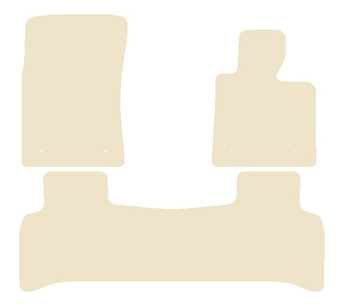 Land Rover Range Rover 2002-2007 Beige Luxury Velour Tailored Car Mats NV HITECH