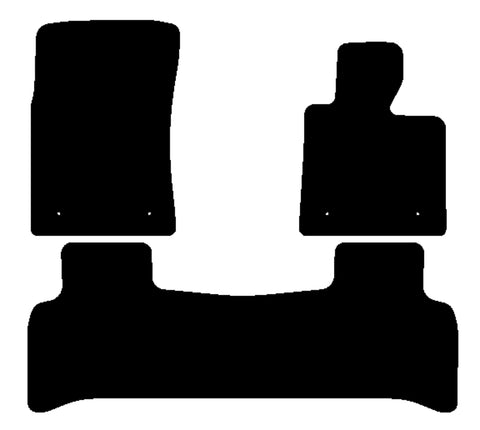 Land Rover Range Rover 2002-2007 Black Luxury Velour Tailored Car Mats NV HITECH