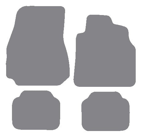 Renault Megane II Cabrio & Coupe 2003-2009 Grey Premium Carpet Tailored Car Mats NV HITECH