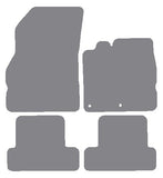 Renault Megane III Coupe 2009 onwards Grey Premium Carpet Tailored Car Mats NV HITECH