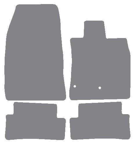 Renault Modus 2004-2012 Grey Premium Carpet Tailored Car Mats NV HITECH