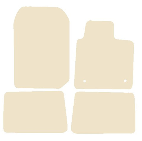 Renault Twingo 2007-2014 Beige Luxury Velour Tailored Car Mats NV HITECH