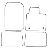 Renault Twingo 2 2007-2014 Tailored VS Rubber Car Mats