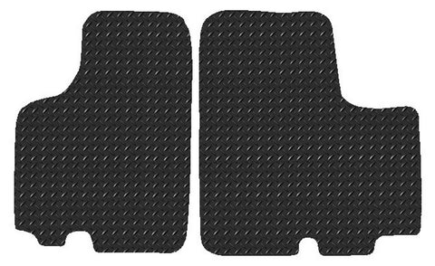 Renault Trafic 2001-2005 Chequered Rubber Tailored Van Mats HITECH
