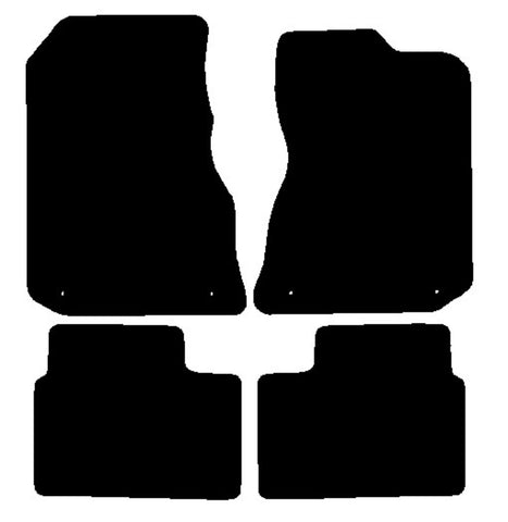 Rover 75 V8 2002-2005 Black Luxury Velour Tailored Car Mats NV HITECH