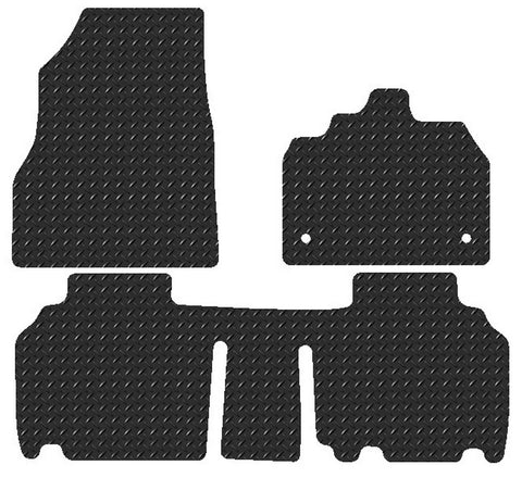 Renault Kangoo II 2008-2021 Chequered Rubber Tailored Van Mats HITECH