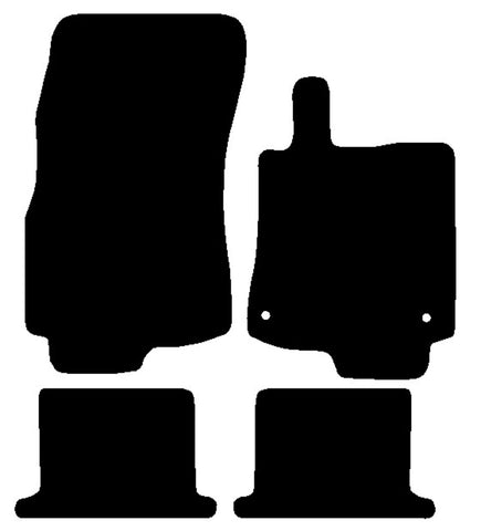 Renault Megane III Cabriolet 2010 onwards Black Luxury Velour Tailored Car Mats NV HITECH