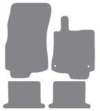 Renault Megane III Cabriolet 2010 onwards Grey Premium Carpet Tailored Car Mats NV HITECH