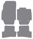 Renault Captur 2013-2020 Grey Premium Carpet Tailored Car Mats NV HITECH
