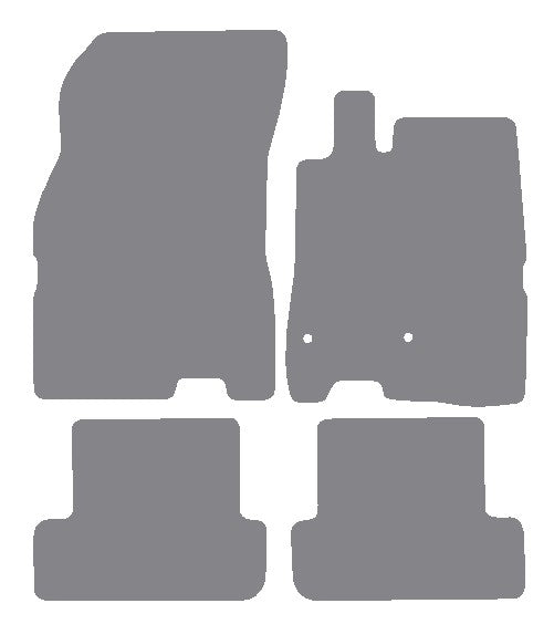 Renault Megane III 2008-2016 Grey Premium Carpet Tailored Car Mats NV HITECH