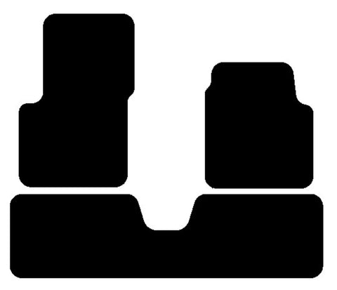 Renault Avantime (One Piece Rear) 2001-2003 Black Luxury Velour Tailored Car Mats NV HITECH