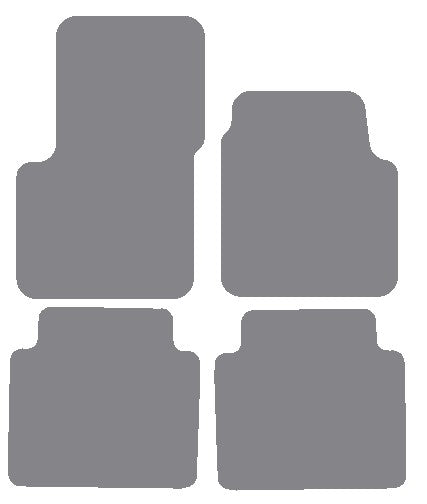 Renault Avantime (Two Separate Rears) 2001-2003 Grey Premium Carpet Tailored Car Mats NV HITECH