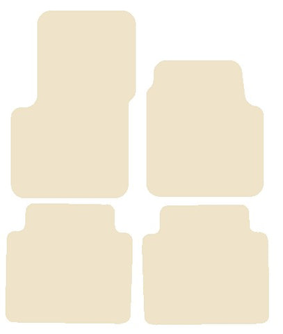 Renault Avantime (Two Separate Rears) 2001-2003 Beige Luxury Velour Tailored Car Mats NV HITECH