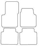 Renault Avantime (Two Separate Rears) 2001-2003 Tailored VS Rubber Car Mats