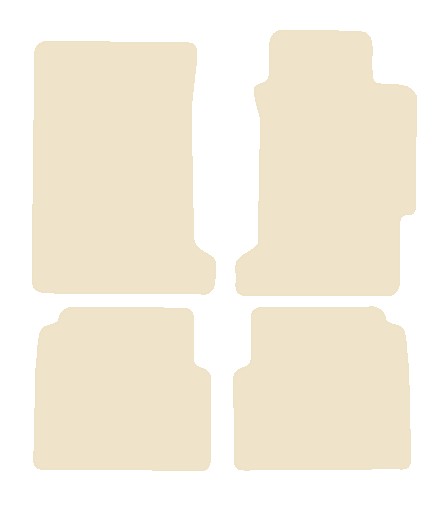 Rover 600 1996-2000 Beige Luxury Velour Tailored Car Mats NV HITECH