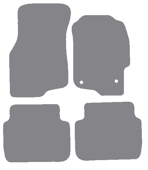 Rover 400 2001-2005 Grey Premium Carpet Tailored Car Mats NV HITECH
