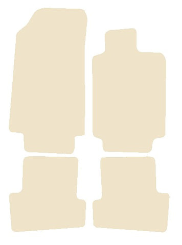 Renault Clio 197 2005-2009 Beige Luxury Velour Tailored Car Mats NV HITECH